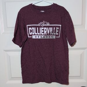Kid's Collierville Dragons Maroon T-Shirt, M